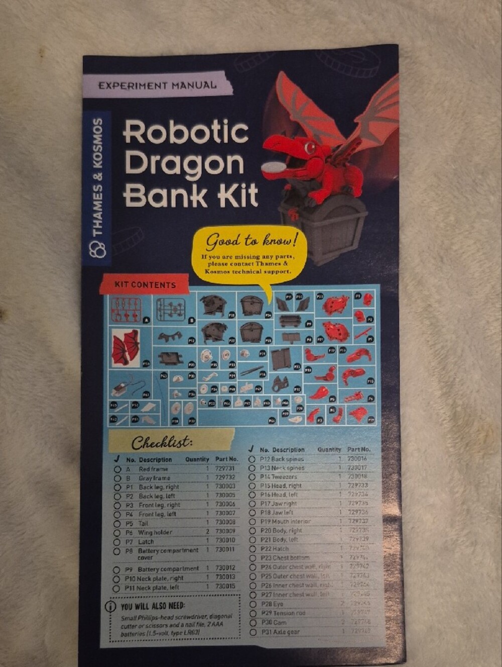 NWOT Thames & Kosmos Robotic Dragon Bank Kit - Red - Picture 2 of 4